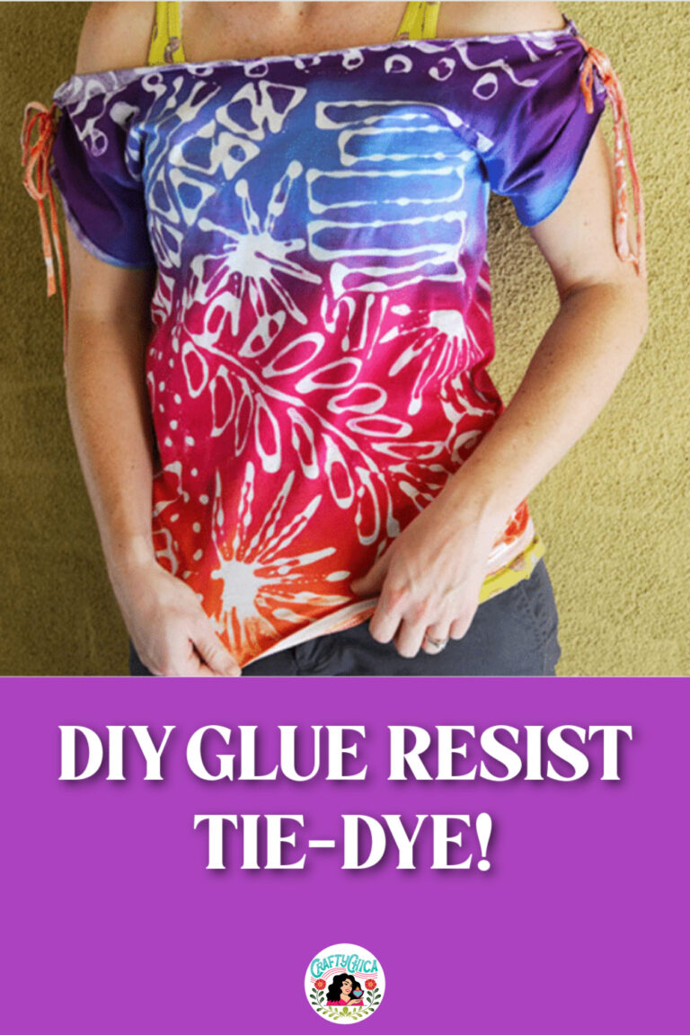 DIY Glue Resist Tie-Dye technique